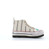 basket montante en toile beige
