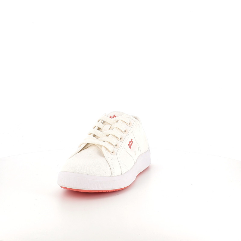 Baskets en textile blanc cassé TBS