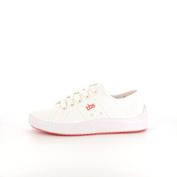Baskets en textile blanc cassé TBS