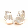 Baskets basses dorées