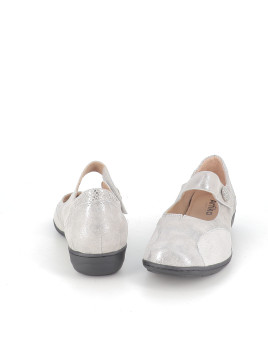 Ballerine argentée avec bride