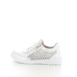 Baskets Blanches avec Motifs en Cuir CAPRICE