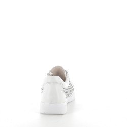 Baskets Blanches avec Motifs en Cuir CAPRICE
