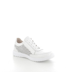 Baskets Blanches avec Motifs en Cuir CAPRICE