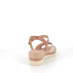 Nu-Pieds Marco Tozzi Dorés & Marron
