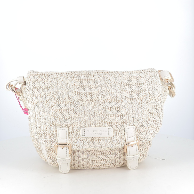 Sac Bandoulière Crochet Fushia