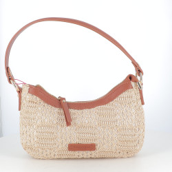 Petit Sac Épaule Crochet Fushia