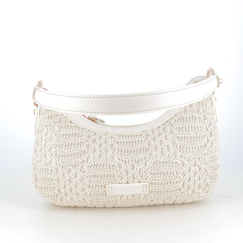 petit sac épaule crochet fushia
