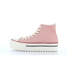 basket montante rose en toile