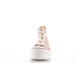 basket montante rose en toile