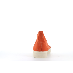 basket montante en toile orange