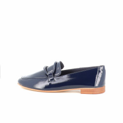 Mocassins en cuir marine esparros effes Coco Abricot