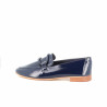 Mocassins en cuir marine esparros effes Coco Abricot