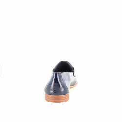 Mocassins en cuir marine esparros effes Coco Abricot