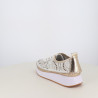 Baskets Basses Pedro Torres Blanches et Or