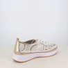 Baskets Basses Pedro Torres Blanches et Or