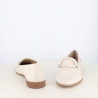 Mocassins Coco Abricot Blancs à Boucle