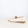Mocassins Coco Abricot Blancs à Boucle