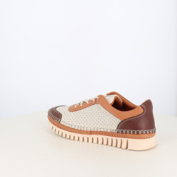 Baskets Basses Coco Abricot Marron