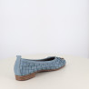 Ballerine Bleue Tressée Coco Abricot