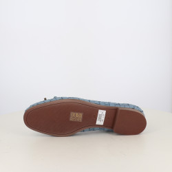 Ballerine Bleue Tressée Coco Abricot