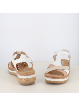 Nu-pieds Rieker Compensés à Plateforme