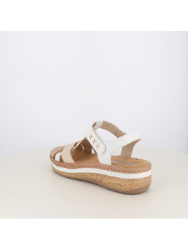 Nu-pieds Rieker Compensés à Plateforme