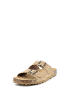 Mules suede mushroom