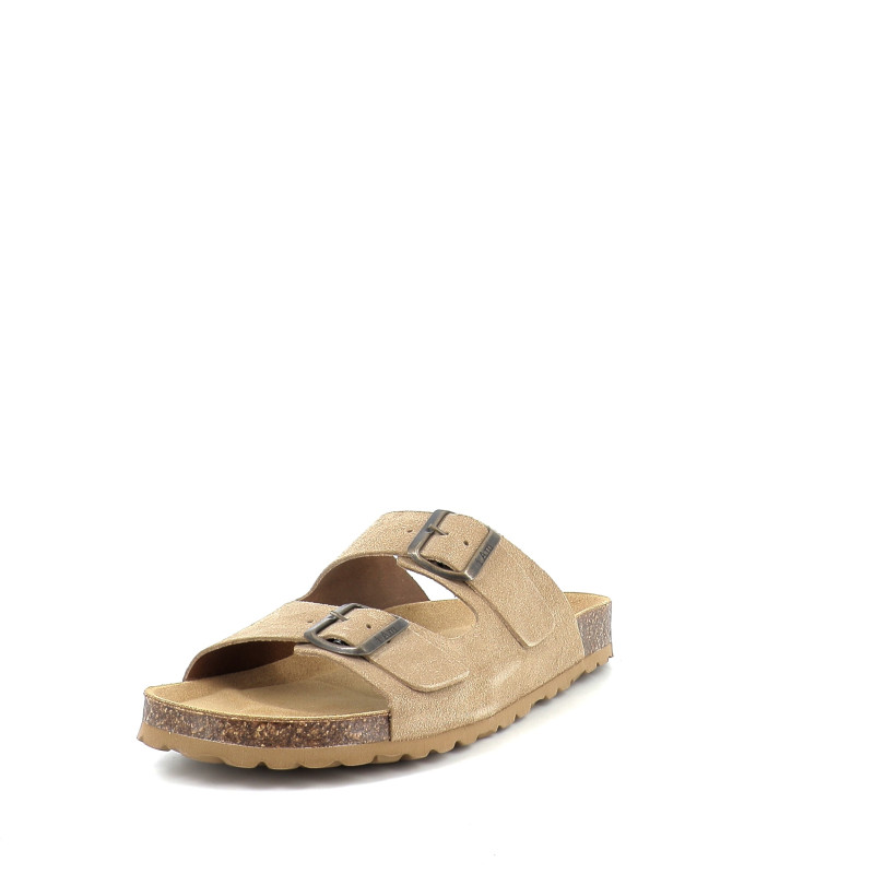 Mules suede mushroom