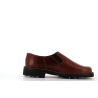 mocassin en cuir marron