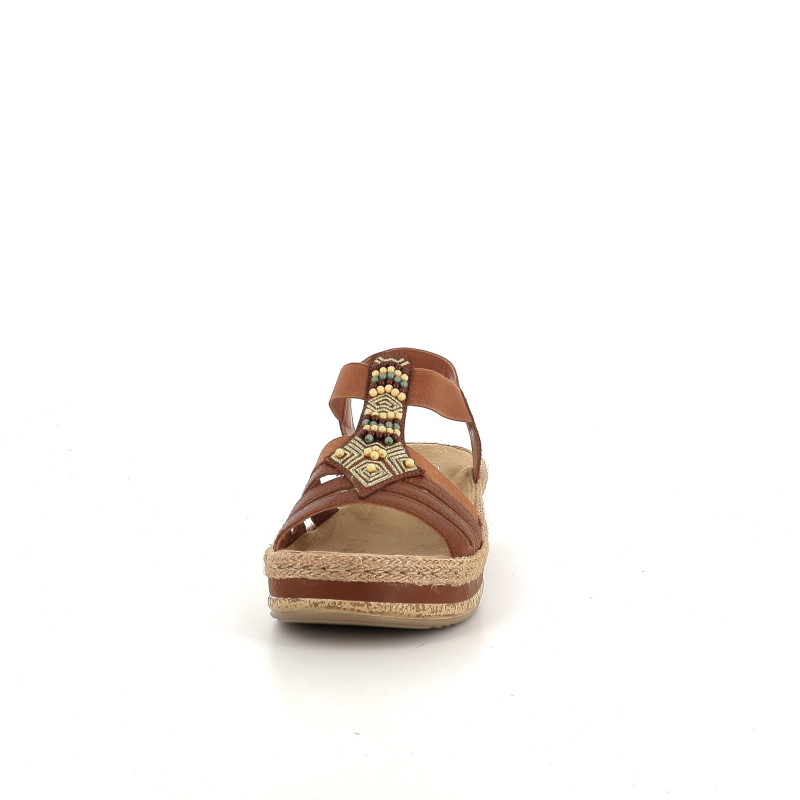 Nu pieds marron Rieker