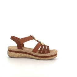 Nu pieds marron Rieker