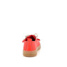 Baskets basses rouges lacets et zip