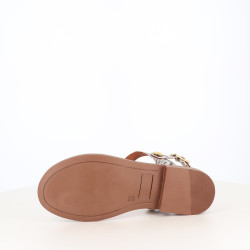 Sandales Imitation Crocodile