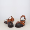 Nu-Pieds Plats Marron