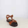 Nu-Pieds Plats Marron