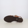 Nu-Pieds Plats Marron