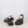 Nu-Pieds Plats Bleu Marine