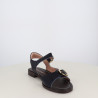 Nu-Pieds Plats Bleu Marine