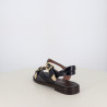 Nu-Pieds Plats Bleu Marine