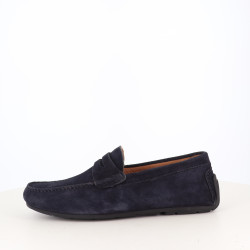 Mocassins Navy en cuir