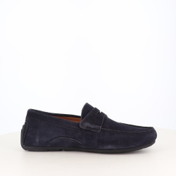 Mocassins Navy en cuir