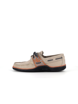 mocassin en cuir beige