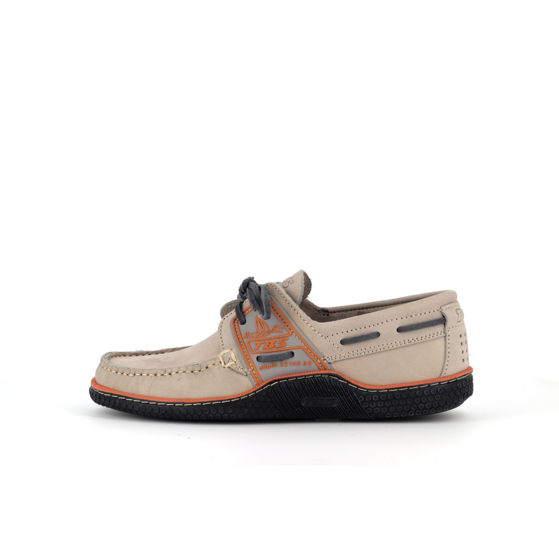 mocassin en cuir beige