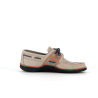 mocassin en cuir beige