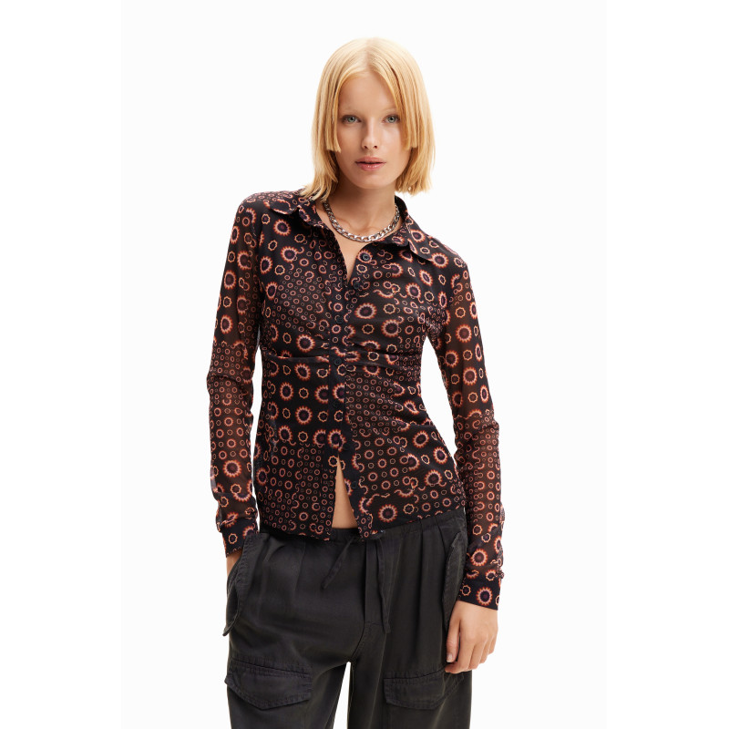 Chemise à manches longues avec motif Desigual
