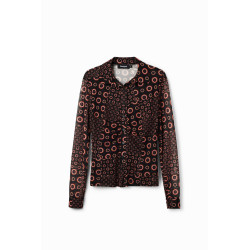 Chemise à manches longues avec motif Desigual