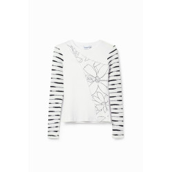 T-shirt avec manches longues rayées Desigual