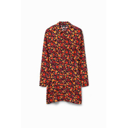 Robe rouge avec motis floraux Desigual