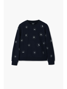 Pull noir en coton Desigual